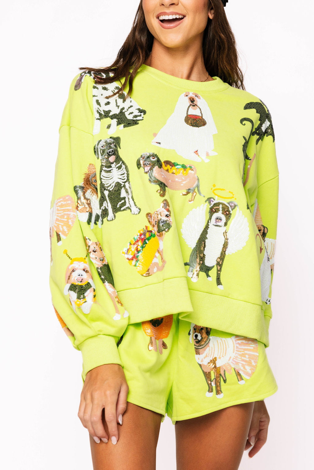 Queen of Sparkles - Halloween Dogs Sweatshirt