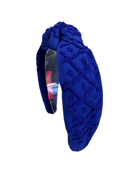 Headband Knot Monochromatic - Royal Blue