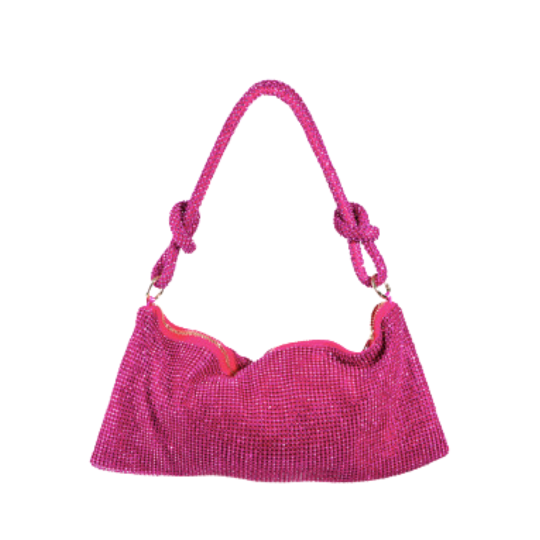 Rhinestone Handbag - Pink