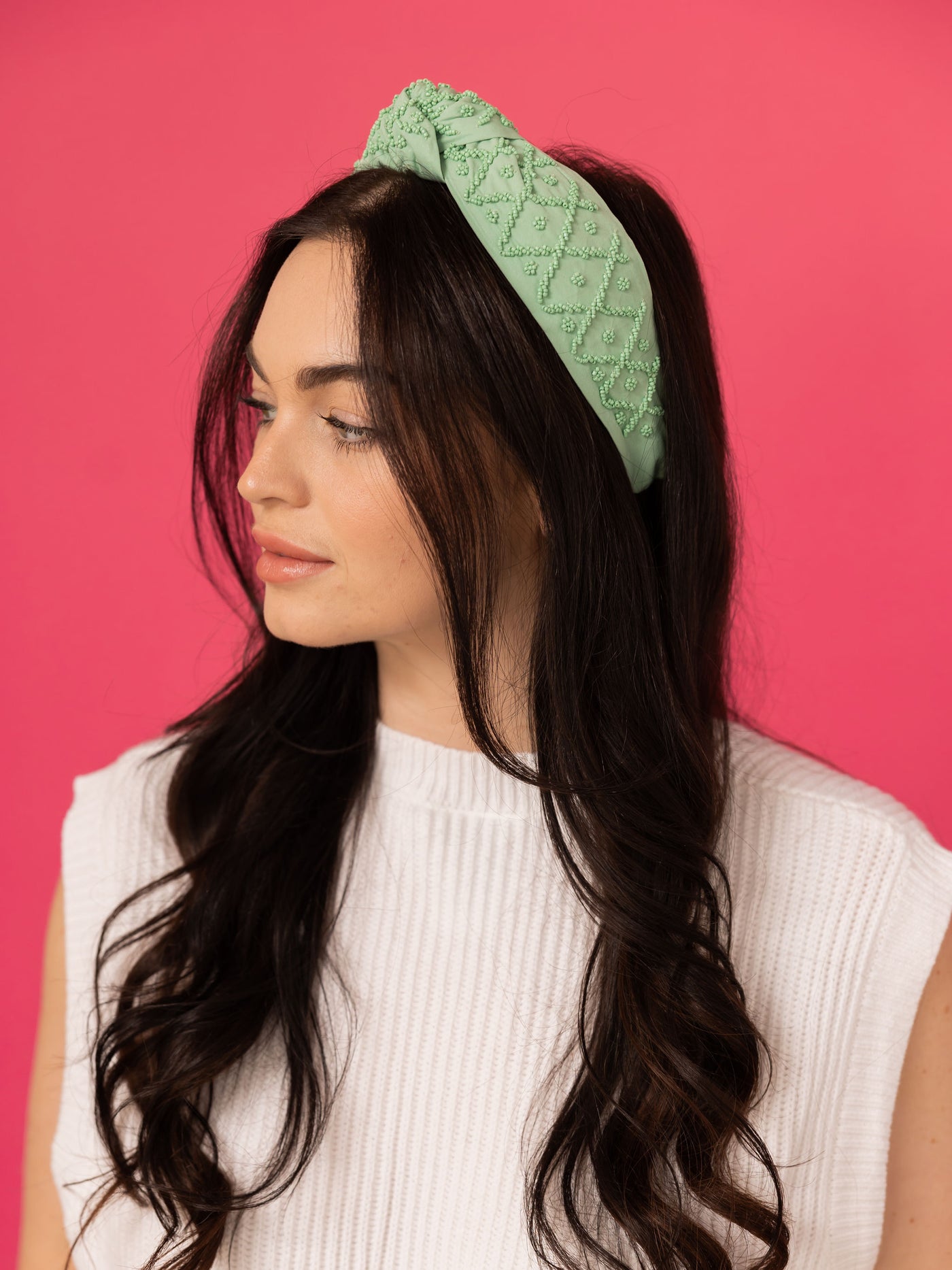 Headband Knot Monochromatic - Green