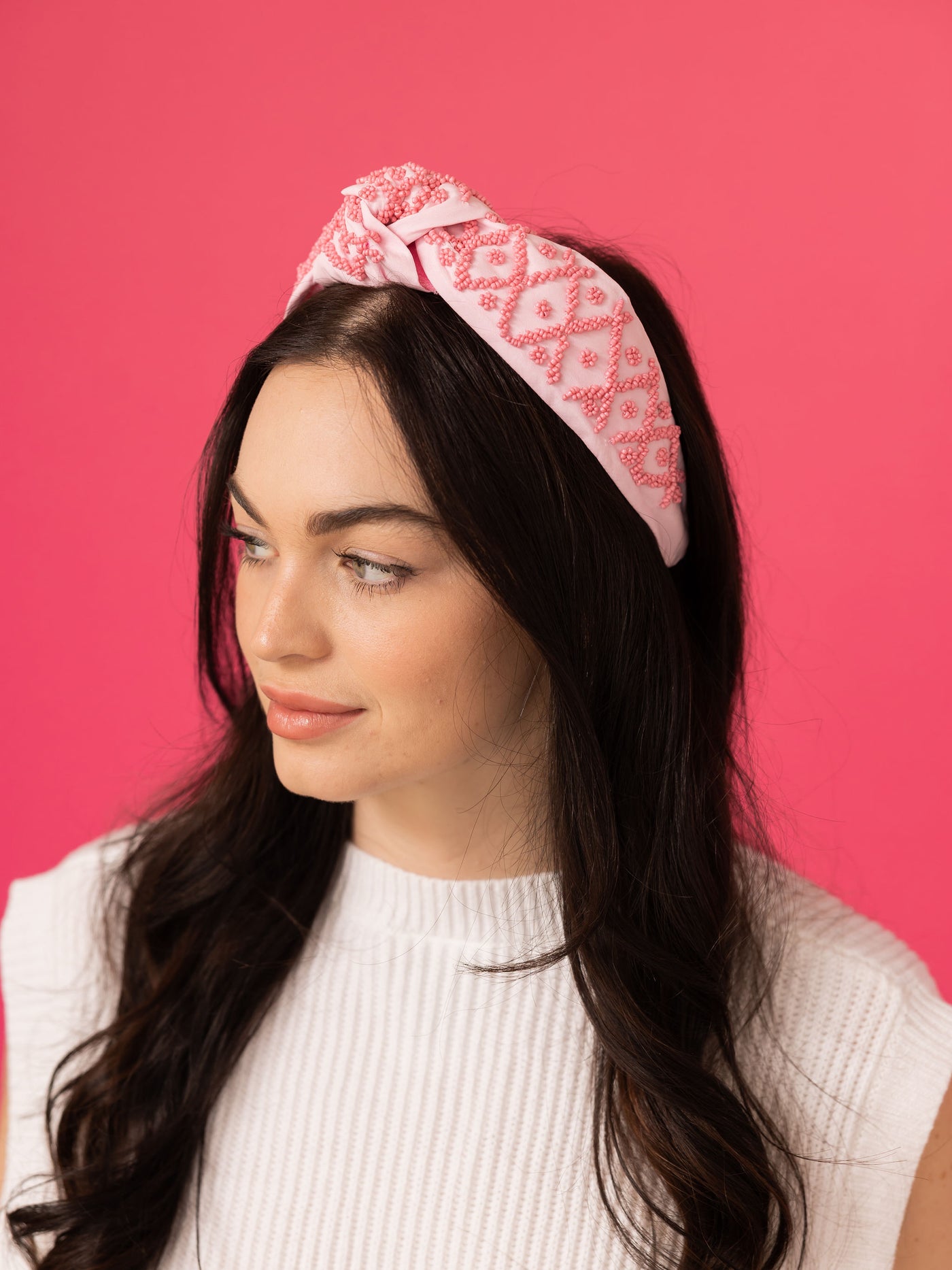 Headband Knot Monochromatic - Pink