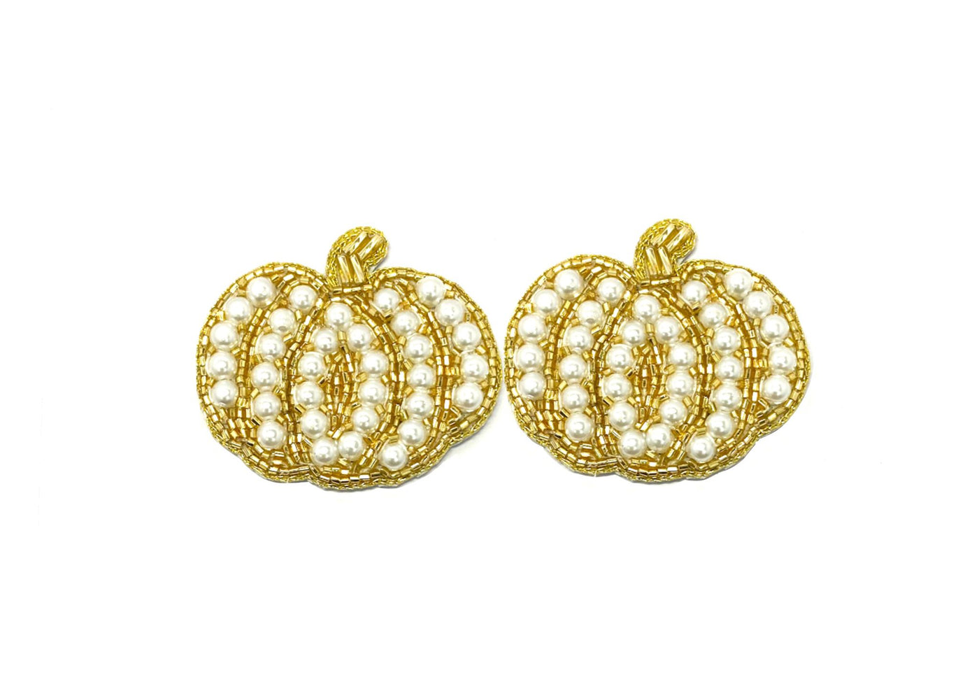 Pearl Pumpkin Earrings