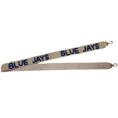 Seed Bead Bag Strap - Go Blue Jays