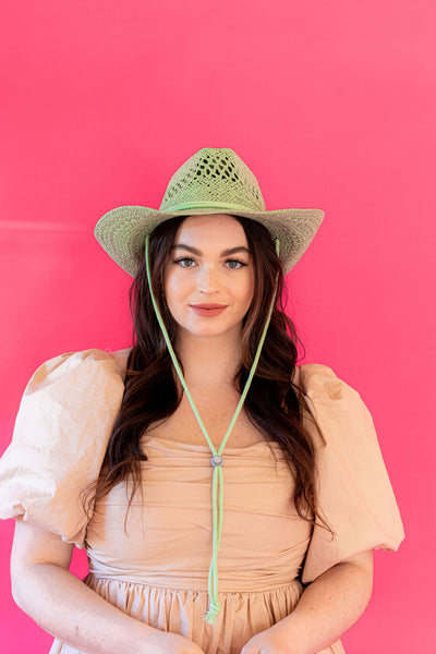 Cowgirl Hat - Green