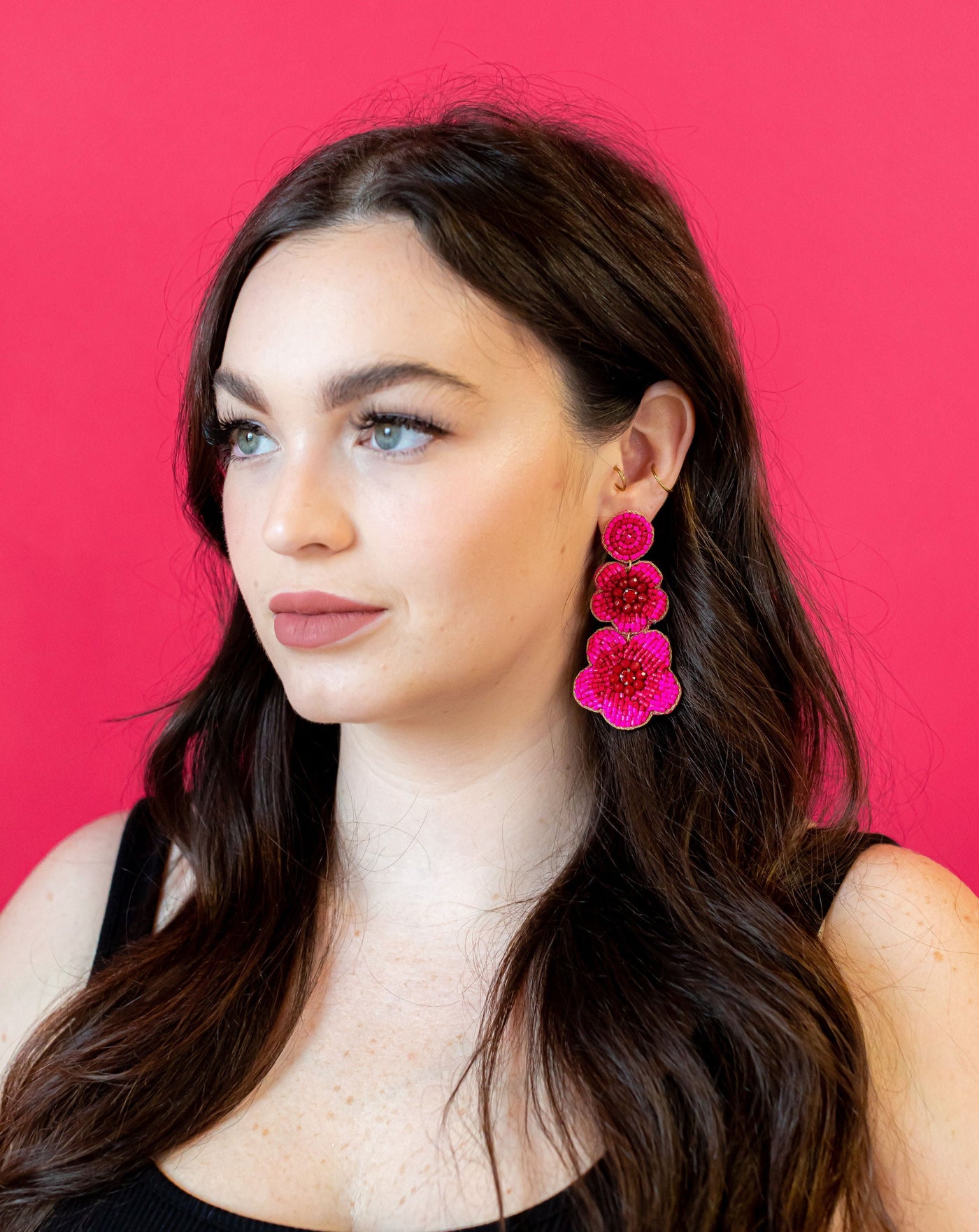 Alexis Earrings - Pink