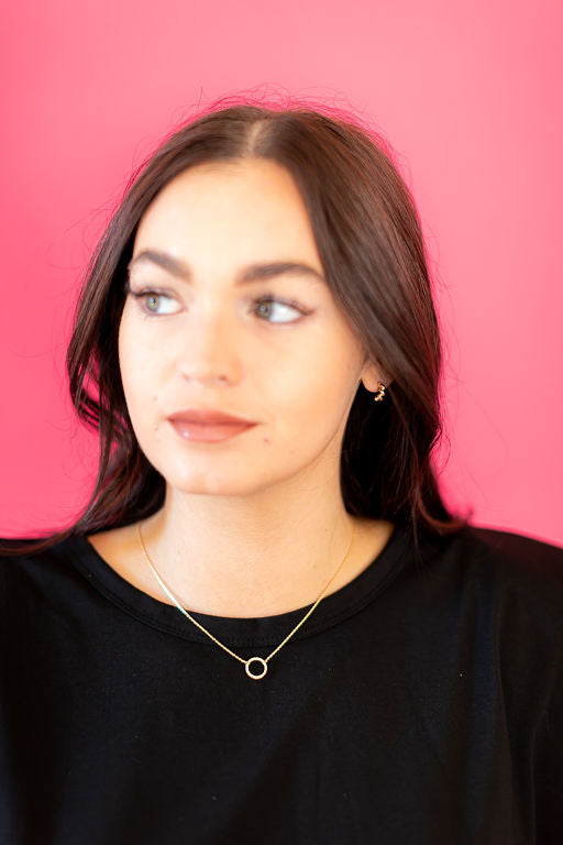 Gold Circle Necklace