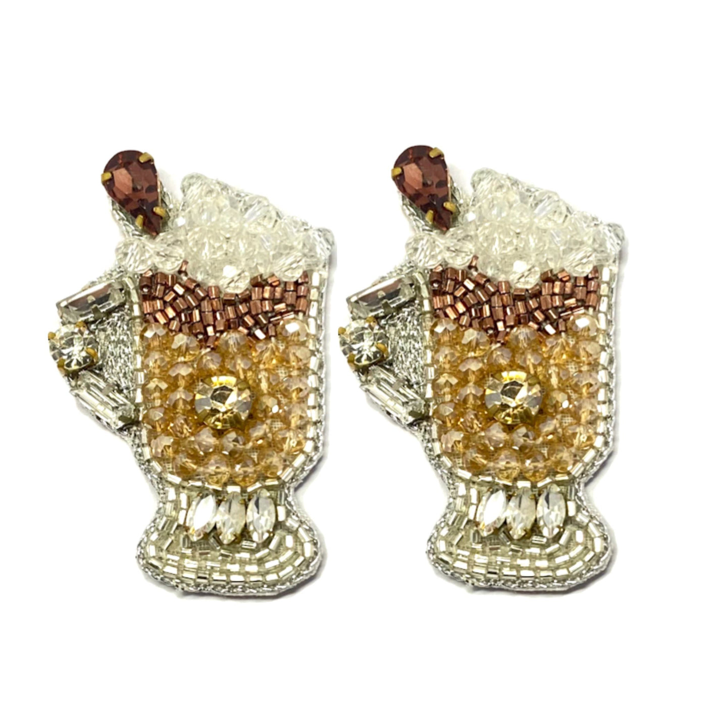Egg Nog Stud Earrings