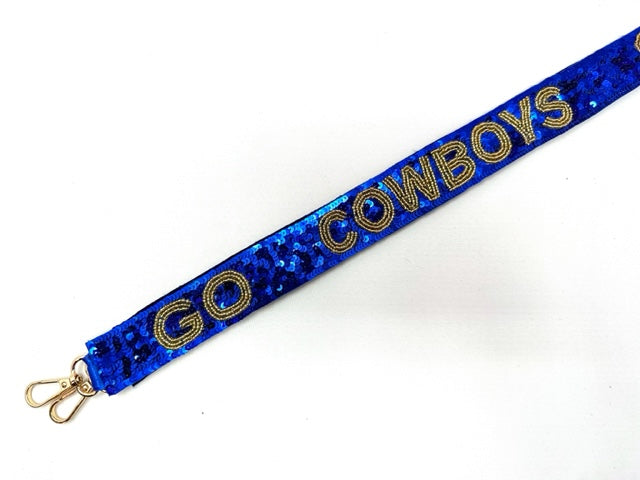 Sequin Strap - Go Cowboys
