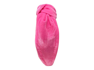Headband Velvet Knot - Pink