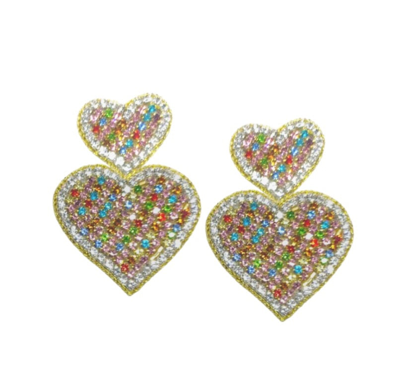 Sparkle Heart Earrings