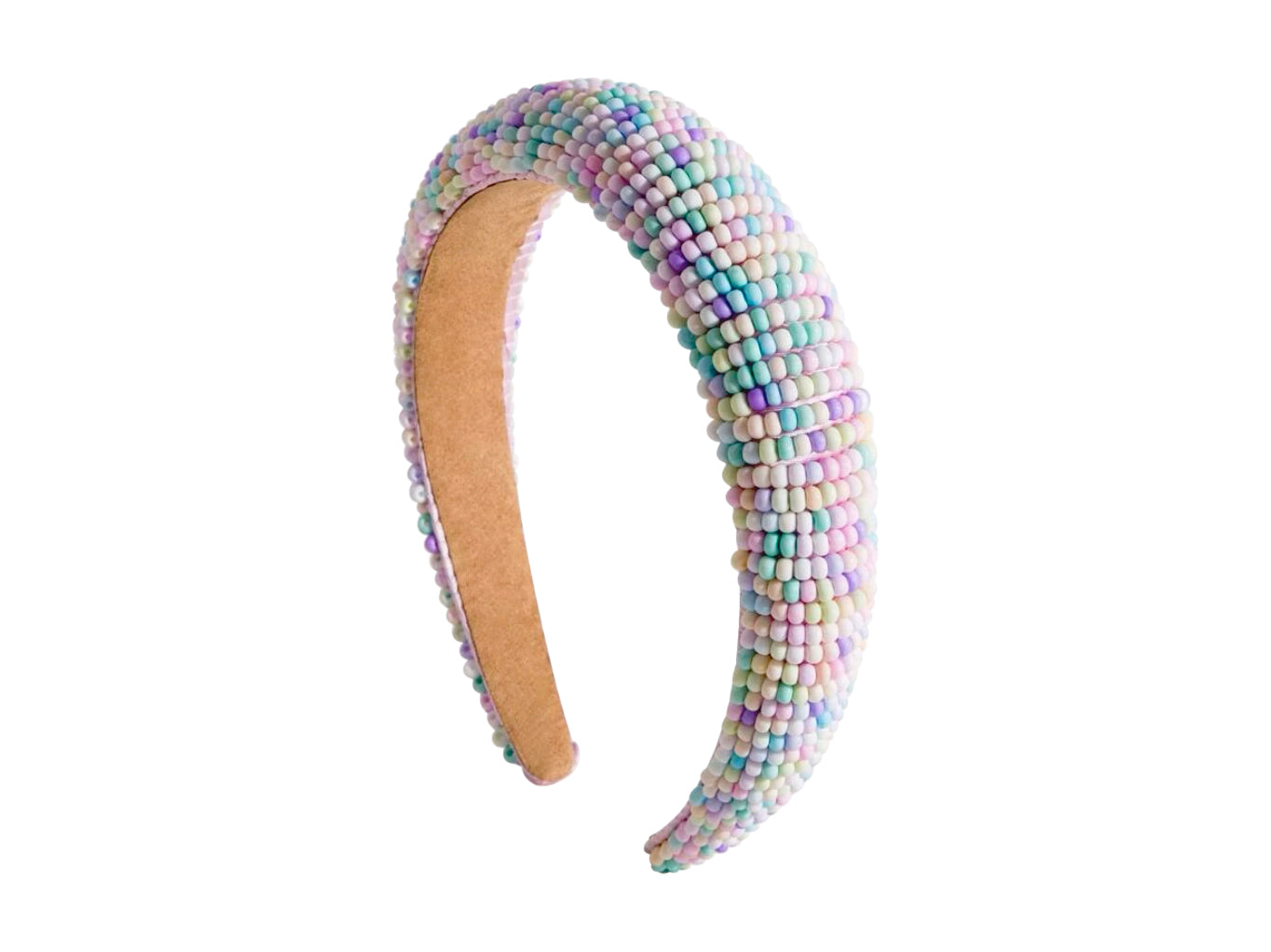 Seed Bead Headband - Purple Multi