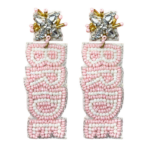 BRIDE Earrings - Light Pink