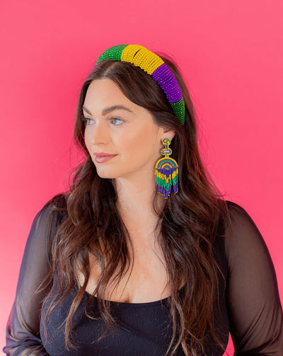 Mardi Gras Mambo Bead Headband