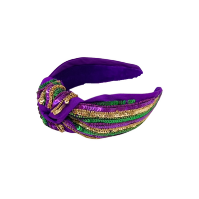 Mardi Gras Stripe Headband