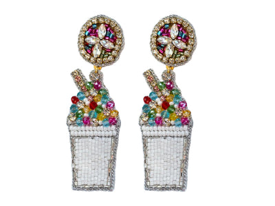 Snowball Earrings - Rainbow