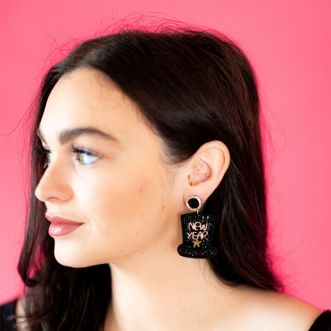 *New Year Eve's Hat Earrings