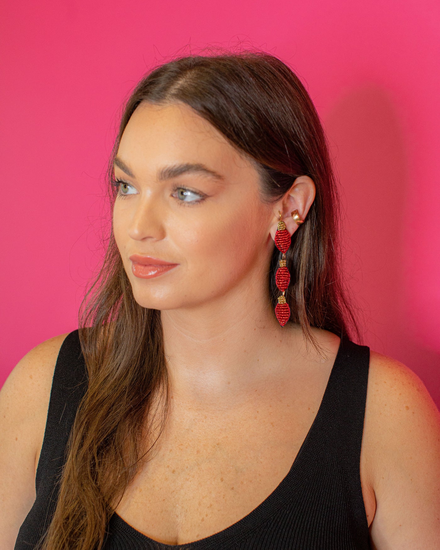 Multi Light Bulb Earrings - Red