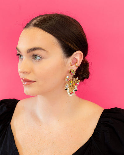 Reindeer with Ornaments Earrings