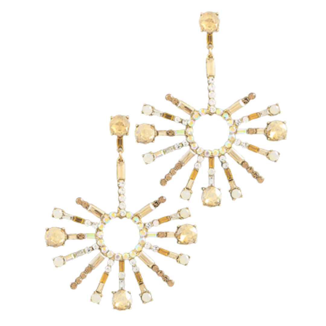 Sparkle Burst Rhinestone Earrings