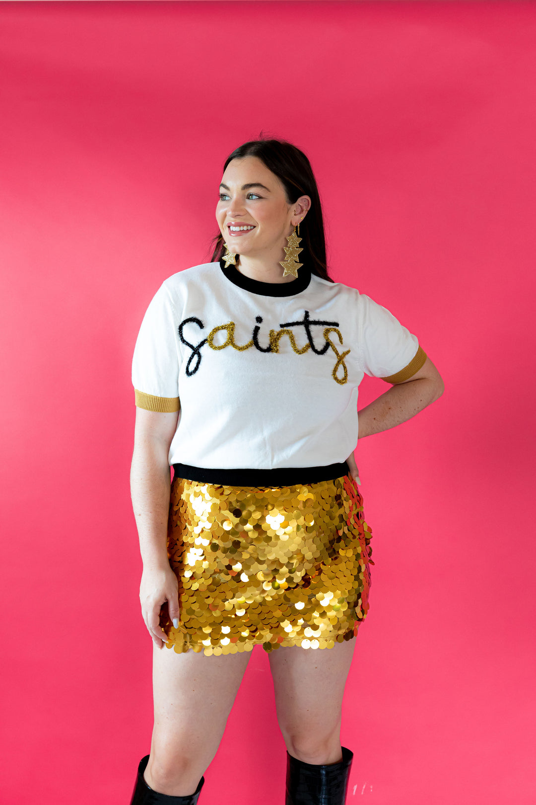 Queen of Sparkles Gold Sequin Skirt – Golden Lily
