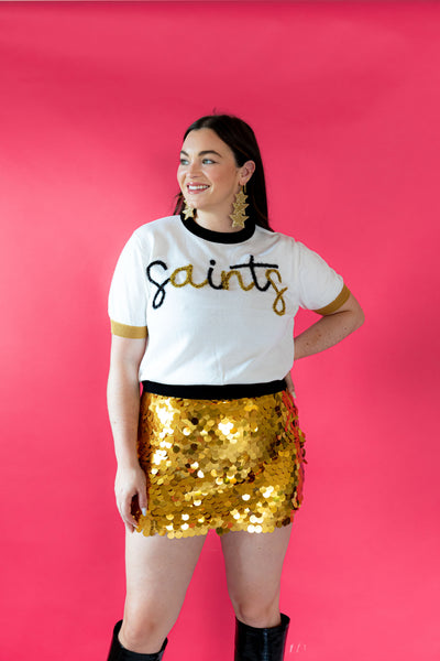 Queen of Sparkles - Gold Sequin Skirt