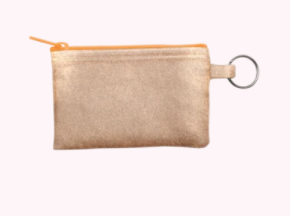 Mini Key Ring Wallet - Gold