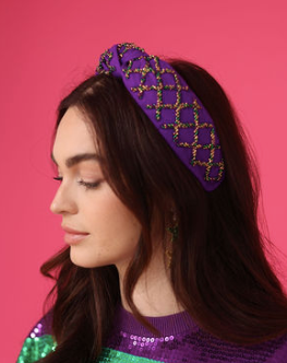 WS FG Mardi Gras Sprinkle Headband