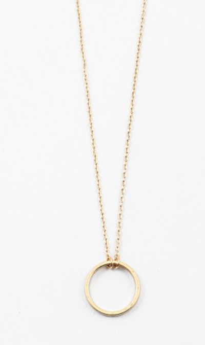 Gold Circle Necklace - Shop Golden Lily