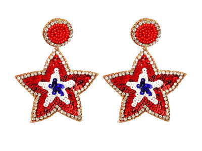Sequin Star Earrings