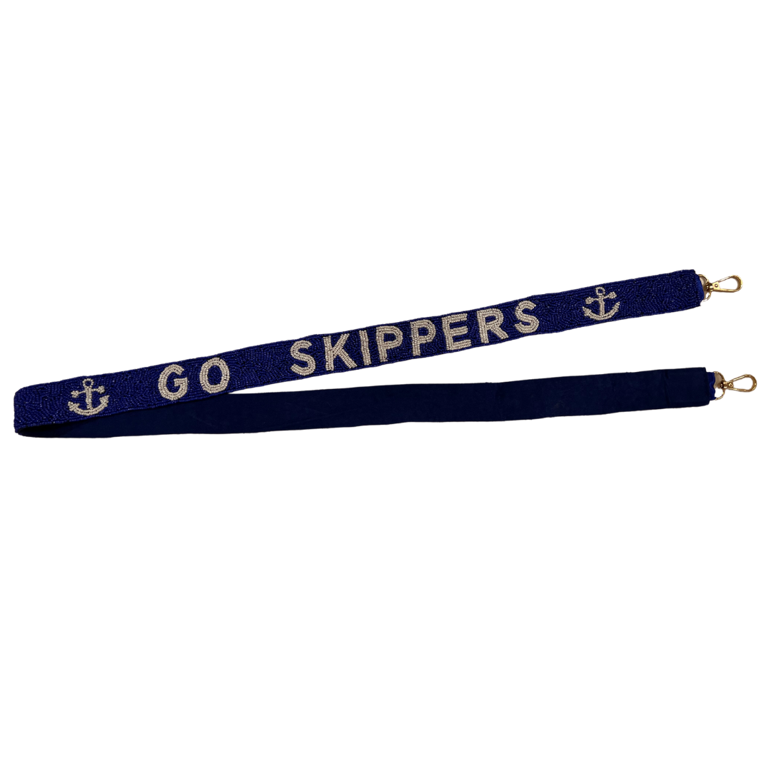 Seed Bead Bag Strap - Go Skippers