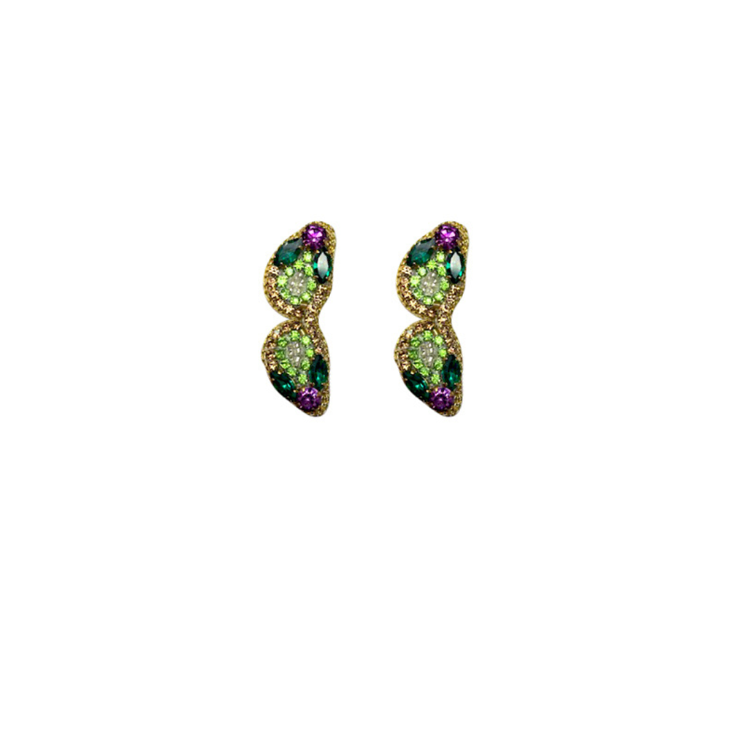 Mardi Gras Sunglass Stud Earrings