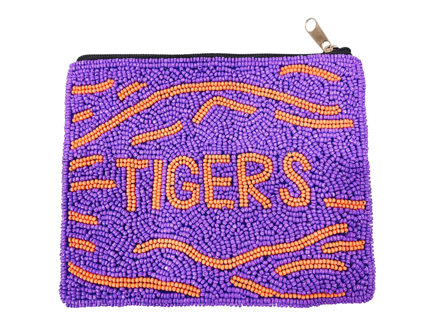 Tigers Coin Purse - Purple and Orange
