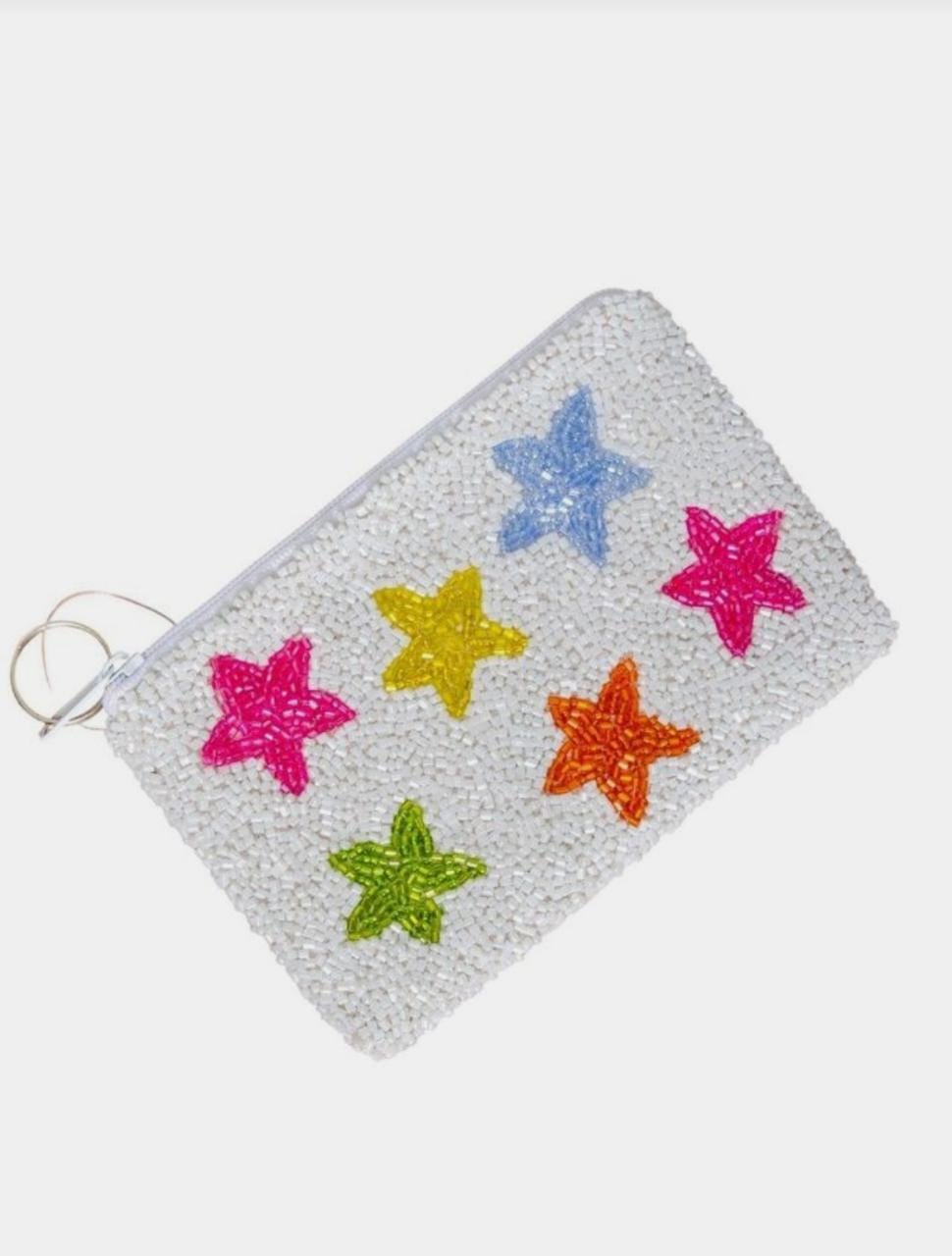 Multi Colored Star Coin Bag